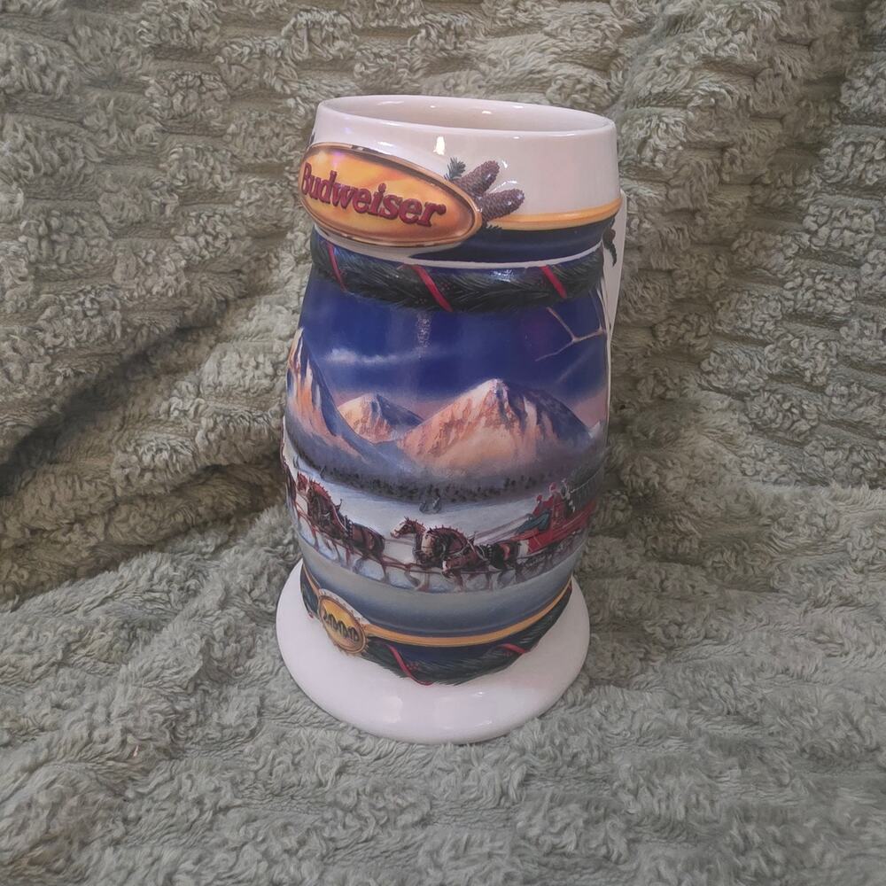 Vintage Budweiser Anheiser Busch Stein Clydesdales Squirrels